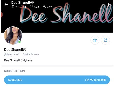 dee shanell onlyfans leak|Find @deeshanell Onlyfans